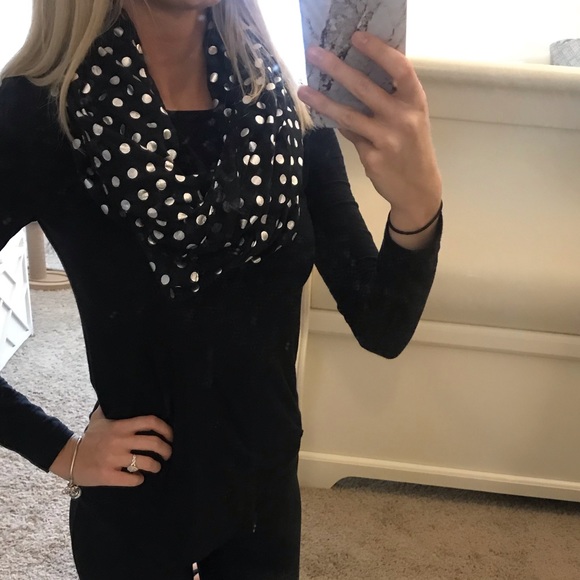 Accessories - Polka dot infinity scarf